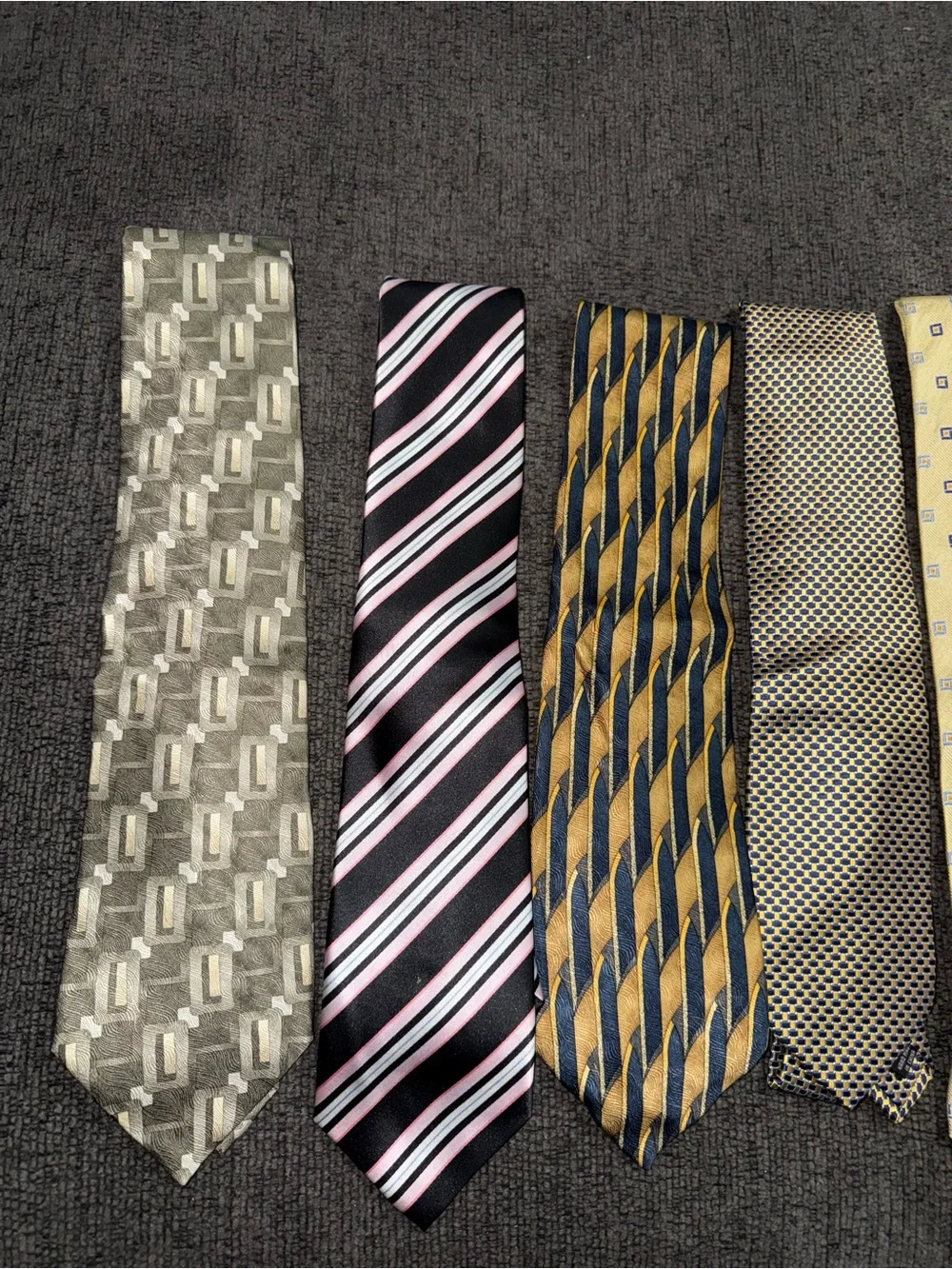 8 Men’s Neckties Bundle Puritan Nautica Van Heusen Jos A Bank Croft & Barrow